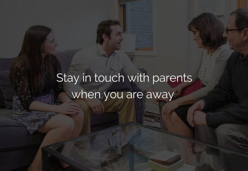 Stay in touch with parents