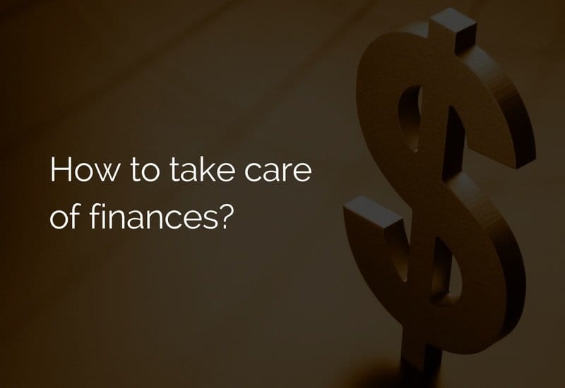 Take care of finances