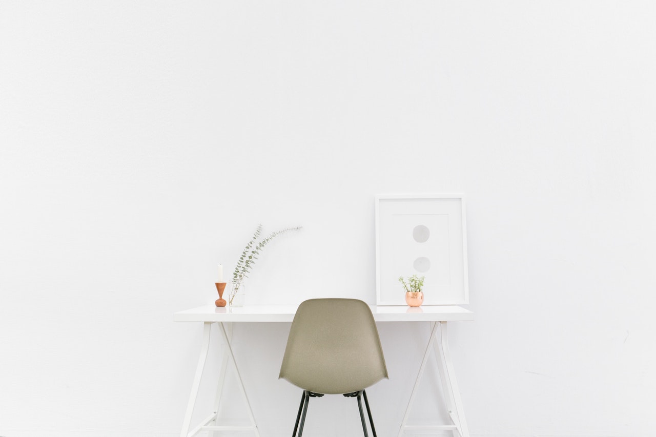 Home Office With Custom Standing Desk