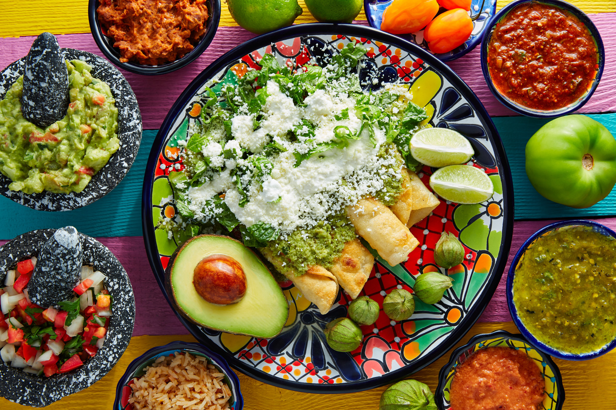 food presentation in mexico