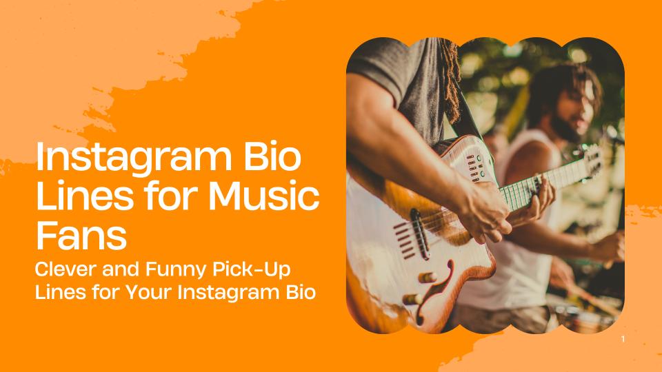 Instagram bio lines for music fans