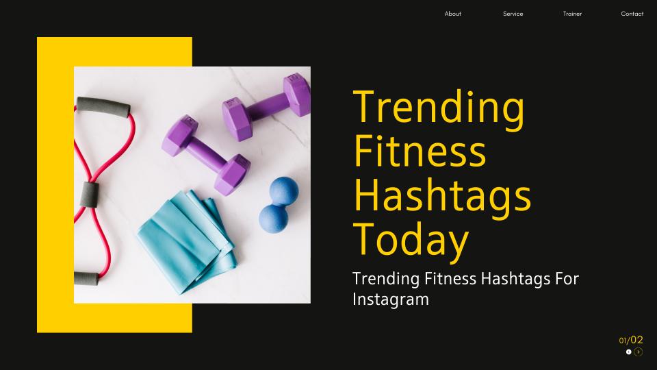 Trending fitness hashtags today