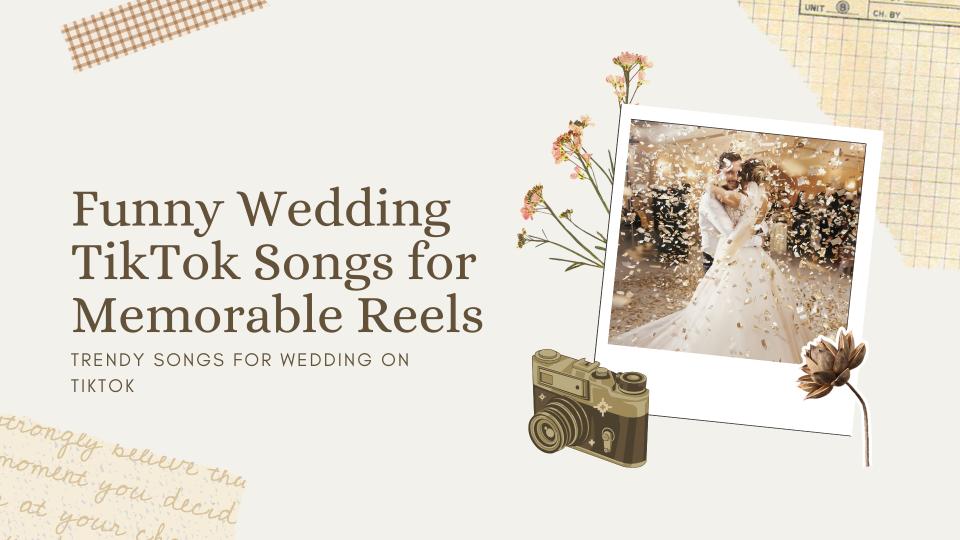 Funny wedding tiktok songs for memorable reels