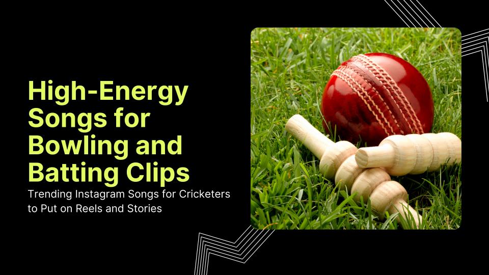 High energy songs for bowling and batting clips