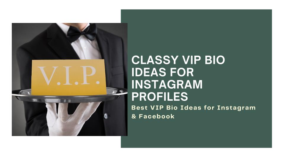 Classy VIP Bio Ideas For Instagram Profiles