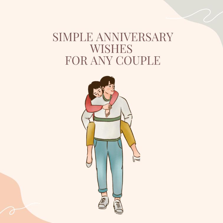 Simple anniversary wishes for any couple